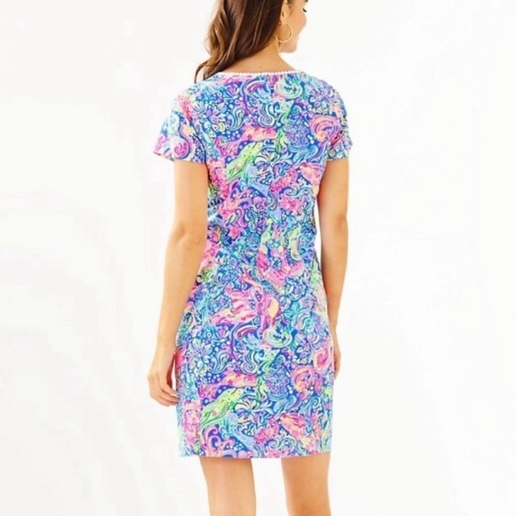 Lilly Pulitzer Coralynn Shift Dress Multi Pop Up 60 Animals Size 4 - Picture 2 of 5